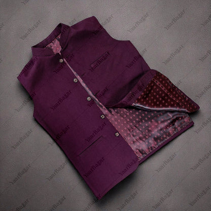 Royal Sapphire Nehru Waistcoat