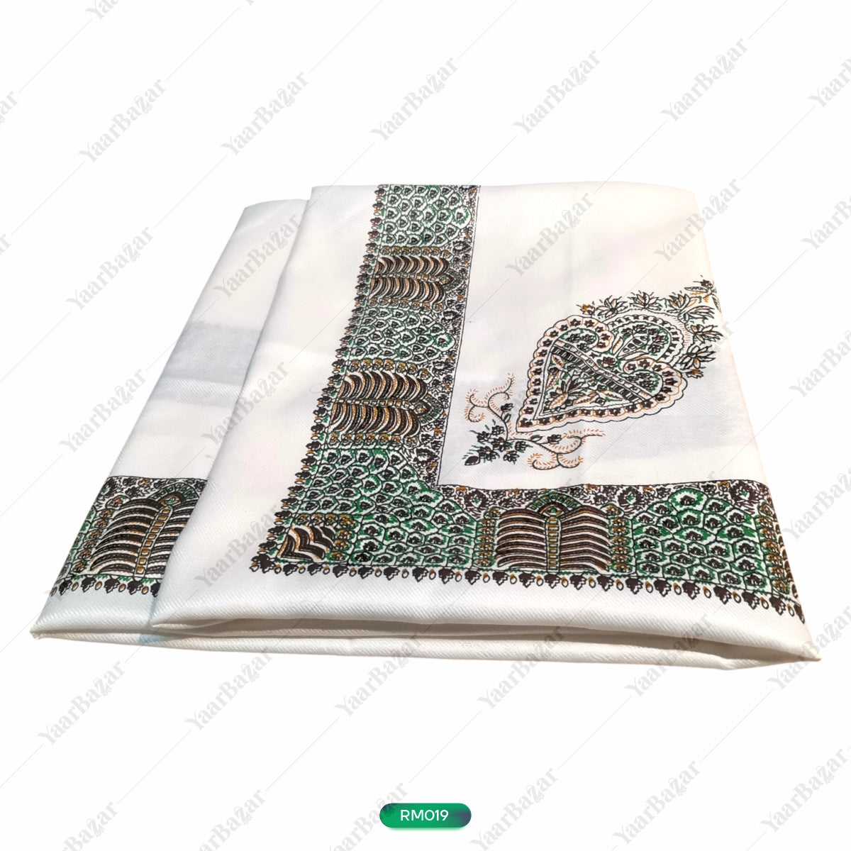Classic Border Design Woolen Rumal