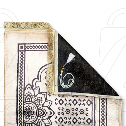 Turkish Floral Mehrab Velvet Prayer Janamaz