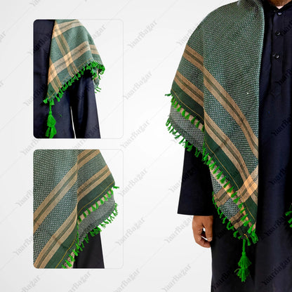 Checkered Cotton Rumal with Tassels