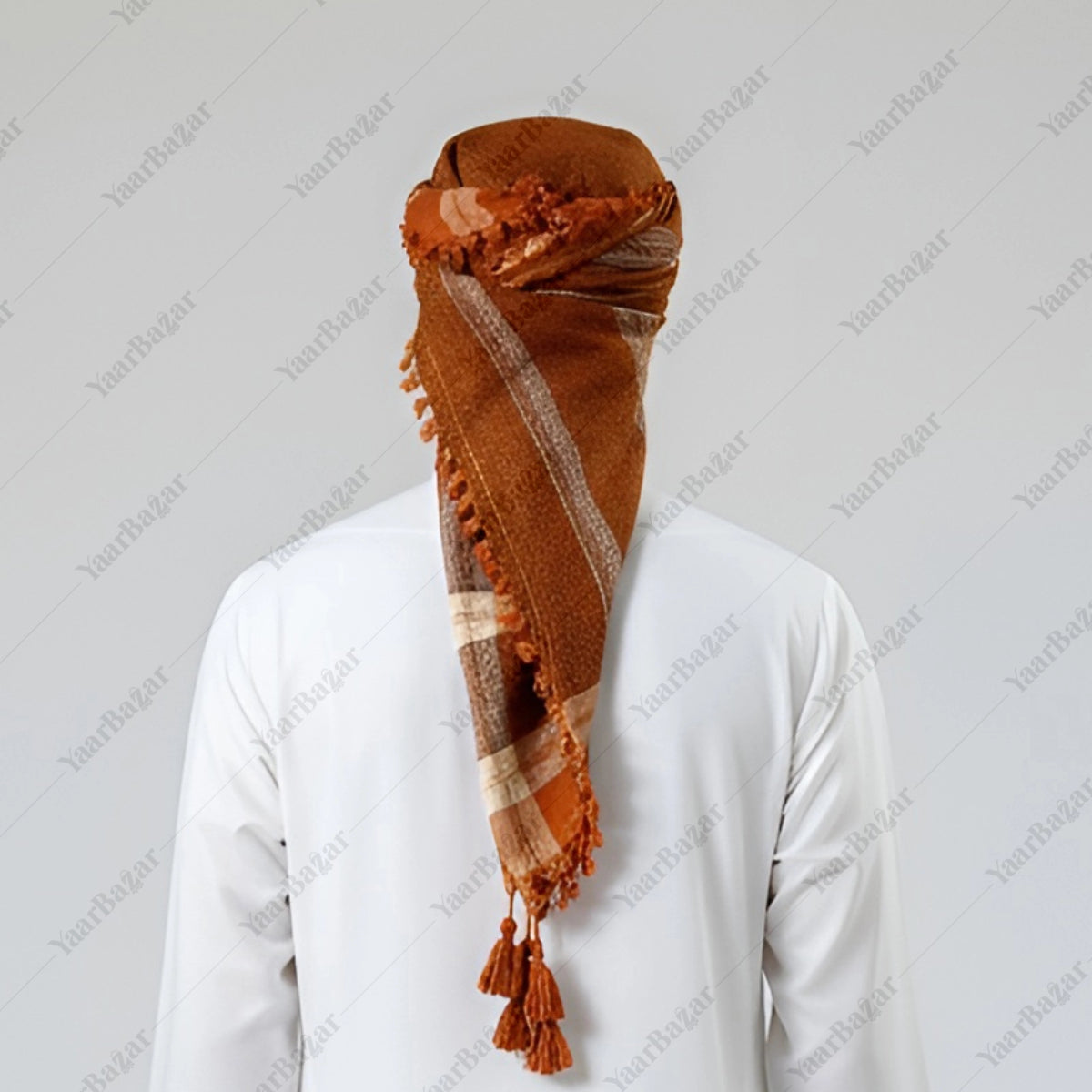 Checkered Cotton Rumal with Tassels
