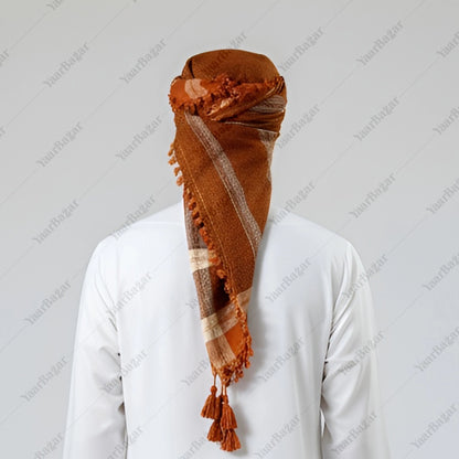 Checkered Cotton Rumal with Tassels