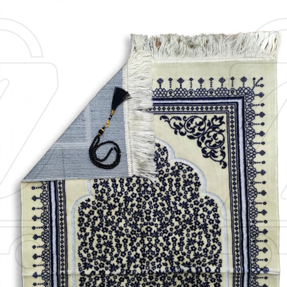 Turkish Mehrab Garden Velvet Prayer Janamaz