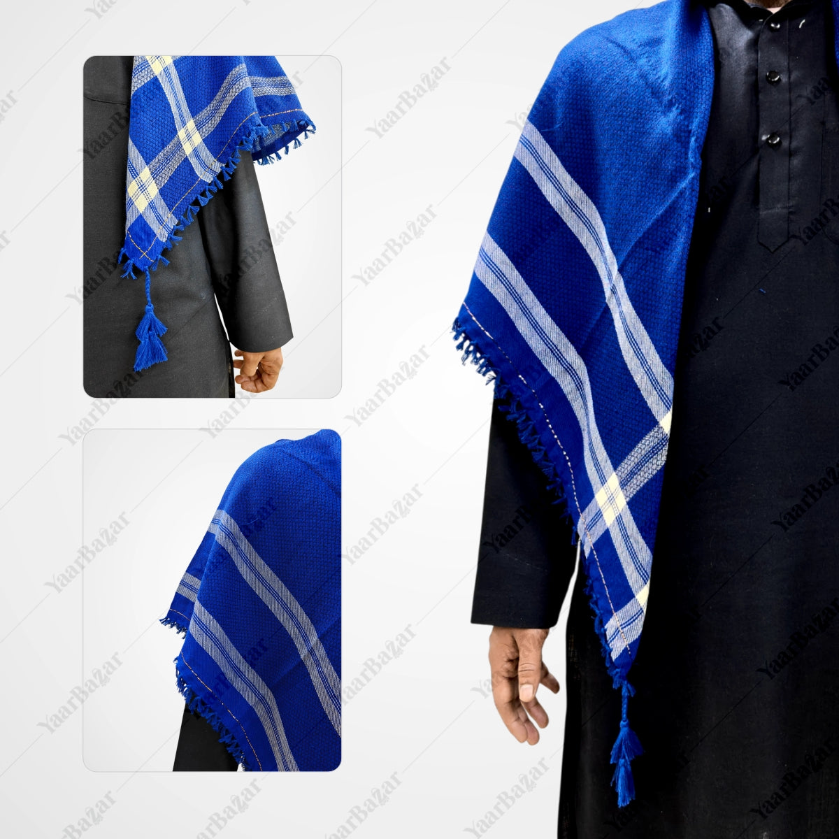 Checkered Cotton Rumal with Tassels