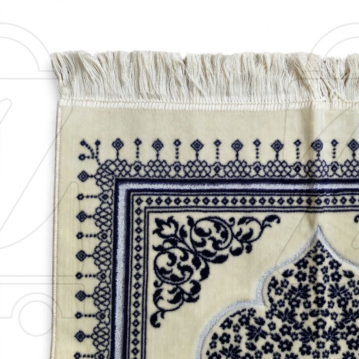 Turkish Mehrab Garden Velvet Prayer Janamaz
