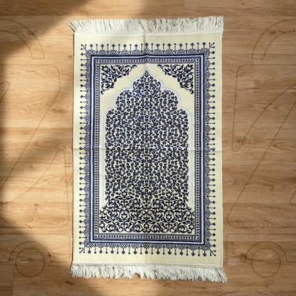 Turkish Mehrab Garden Velvet Prayer Janamaz