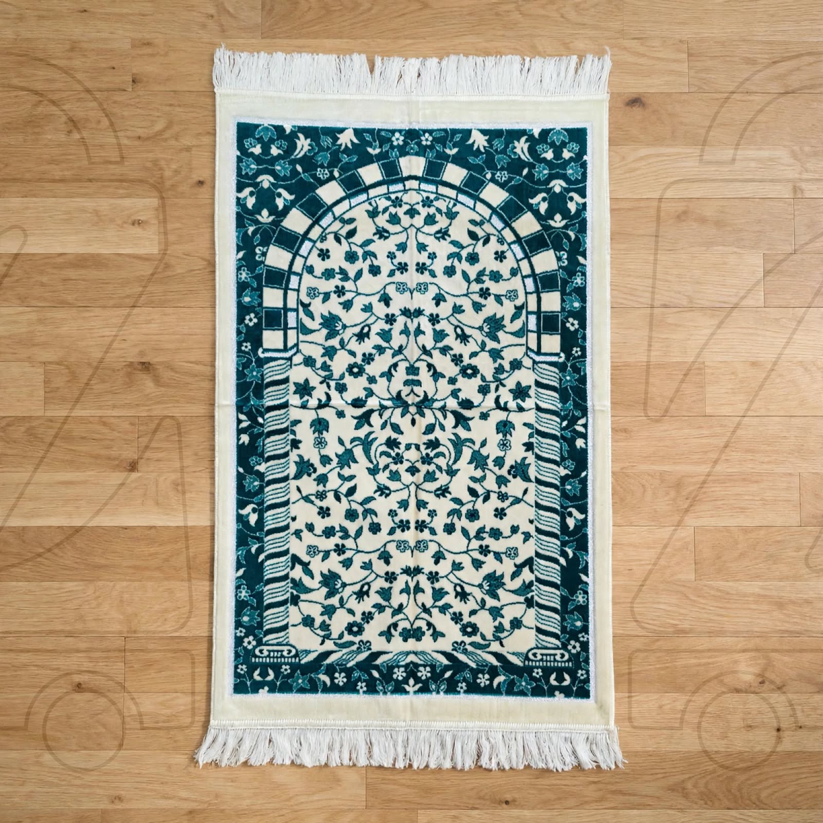 Turkish Black Royal Soft Velvet Prayer Janamaz