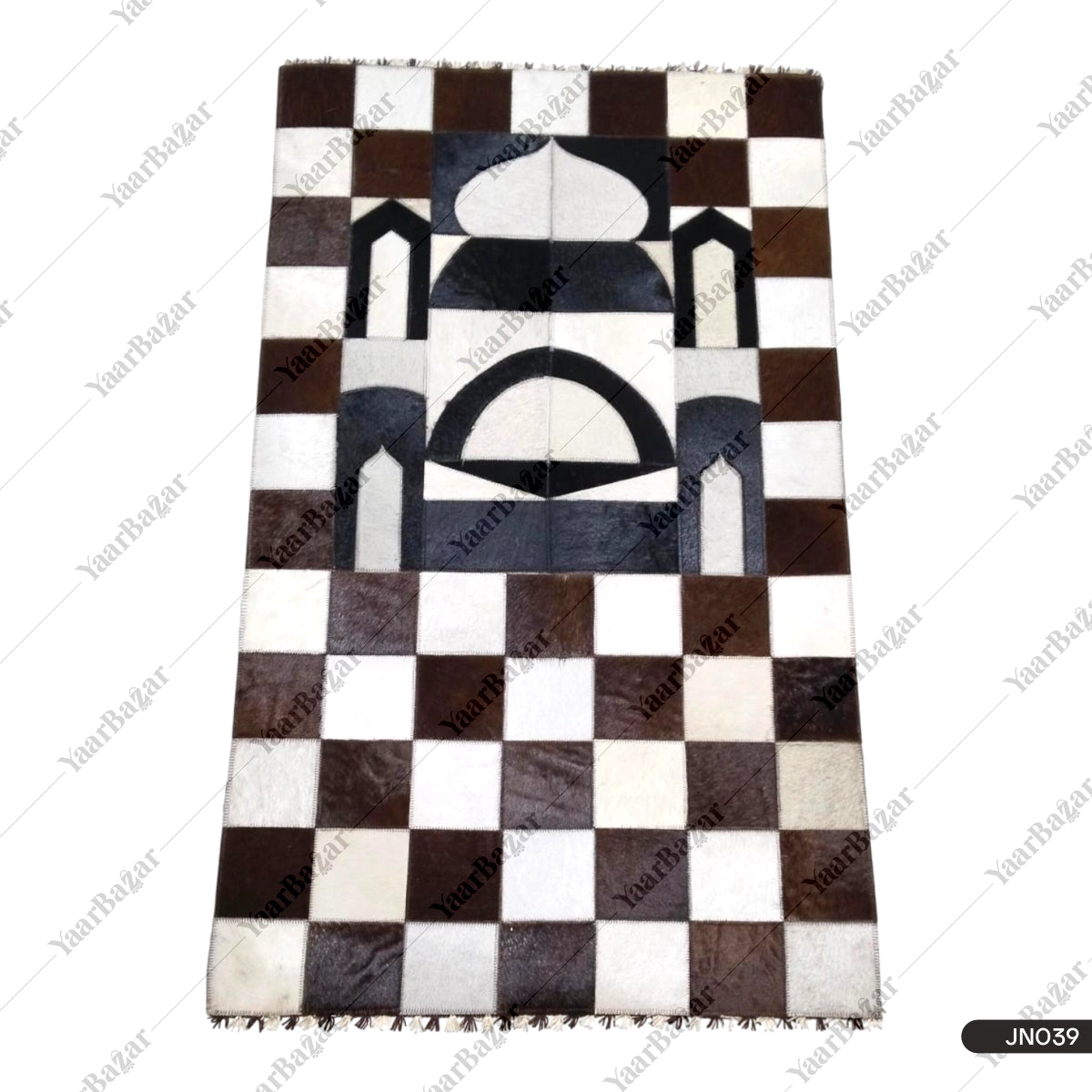 Pure Leather Janamaz with Natural Goat Hair – Masjid Design