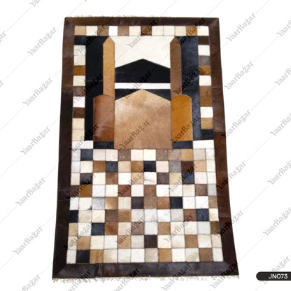 Luxury Handmade Leather Janamaz | Soft Goat Hair