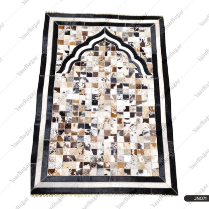 Pure Leather Janamaz with Natural Goat Hair