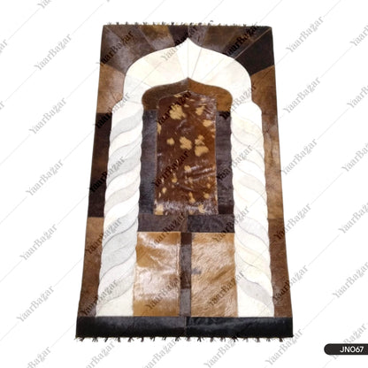 Handmade Leather Janamaz with Goat Hair