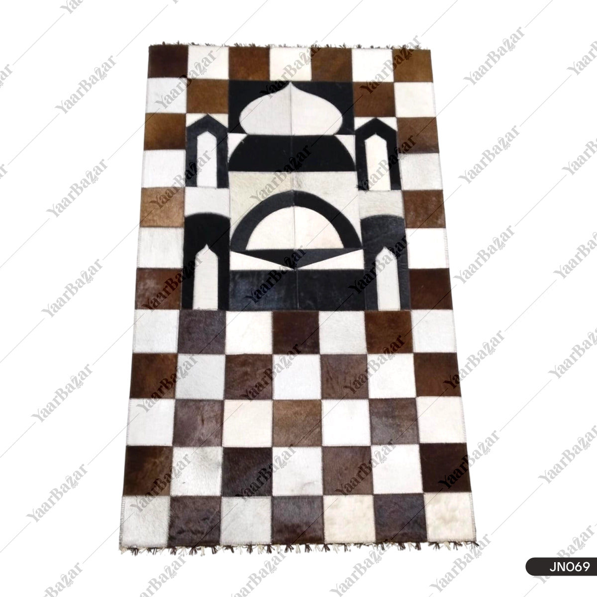 Pure Leather Janamaz with Natural Goat Hair – Masjid Design