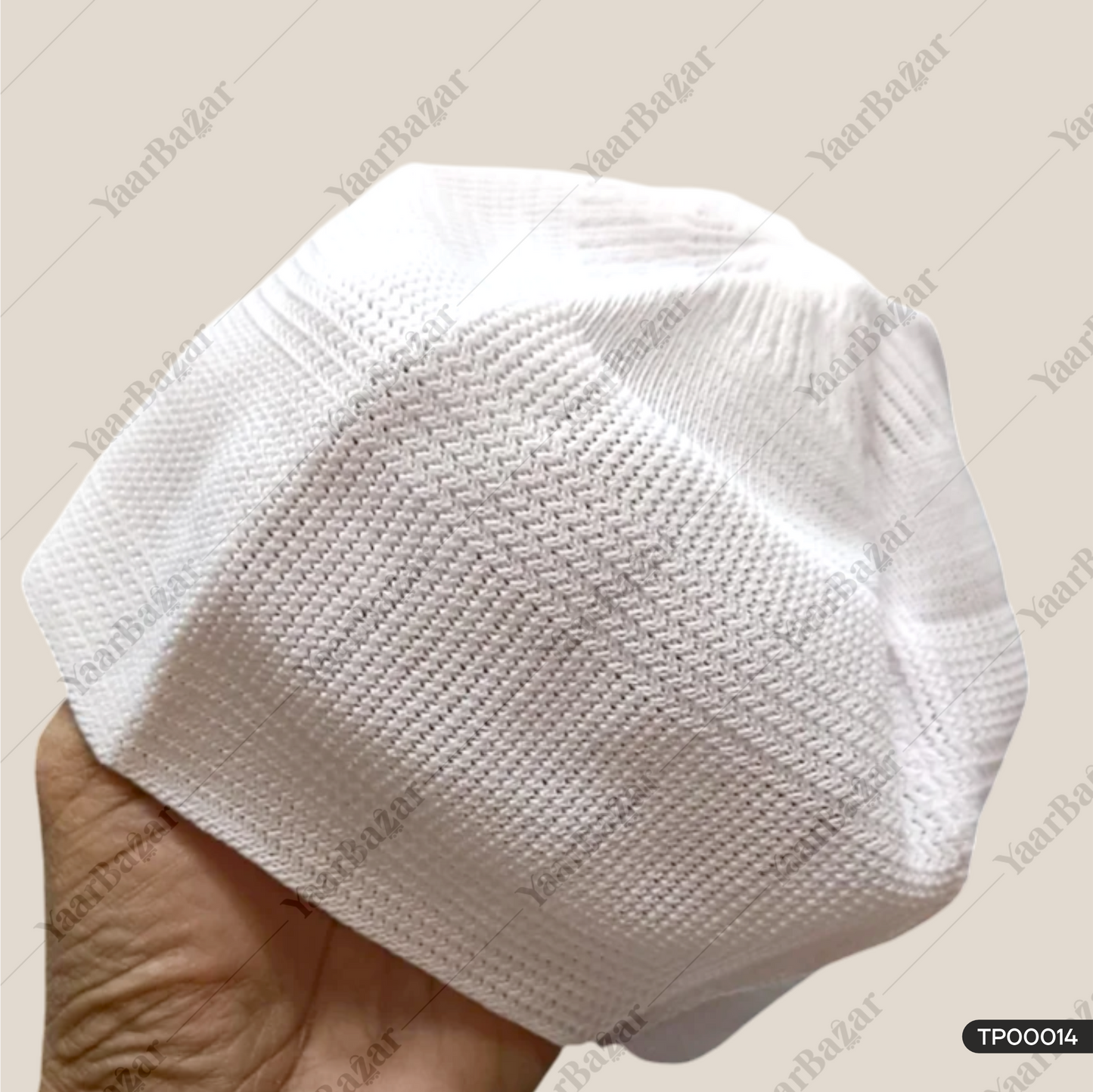 Indonesia Men And Boys White Kufi Cap | Indonesian White Kufi Topi for Men