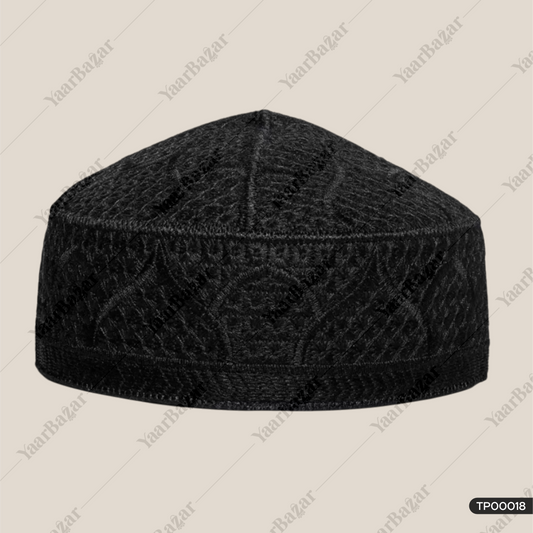 Embroidered Prayer Cap|Traditional Embroidered Muslim Prayer Topi