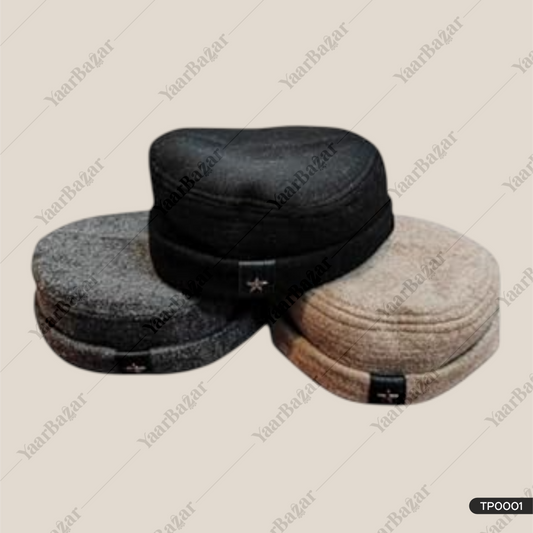 Afghani Ethnic Woolen Winter Wear  Cap (Topi) | Islamic Traditional Men  Afgani Islamic  (Topi)