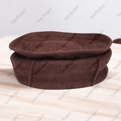 Afghani Woolen Pakol Cap | Winter Beanie Topi