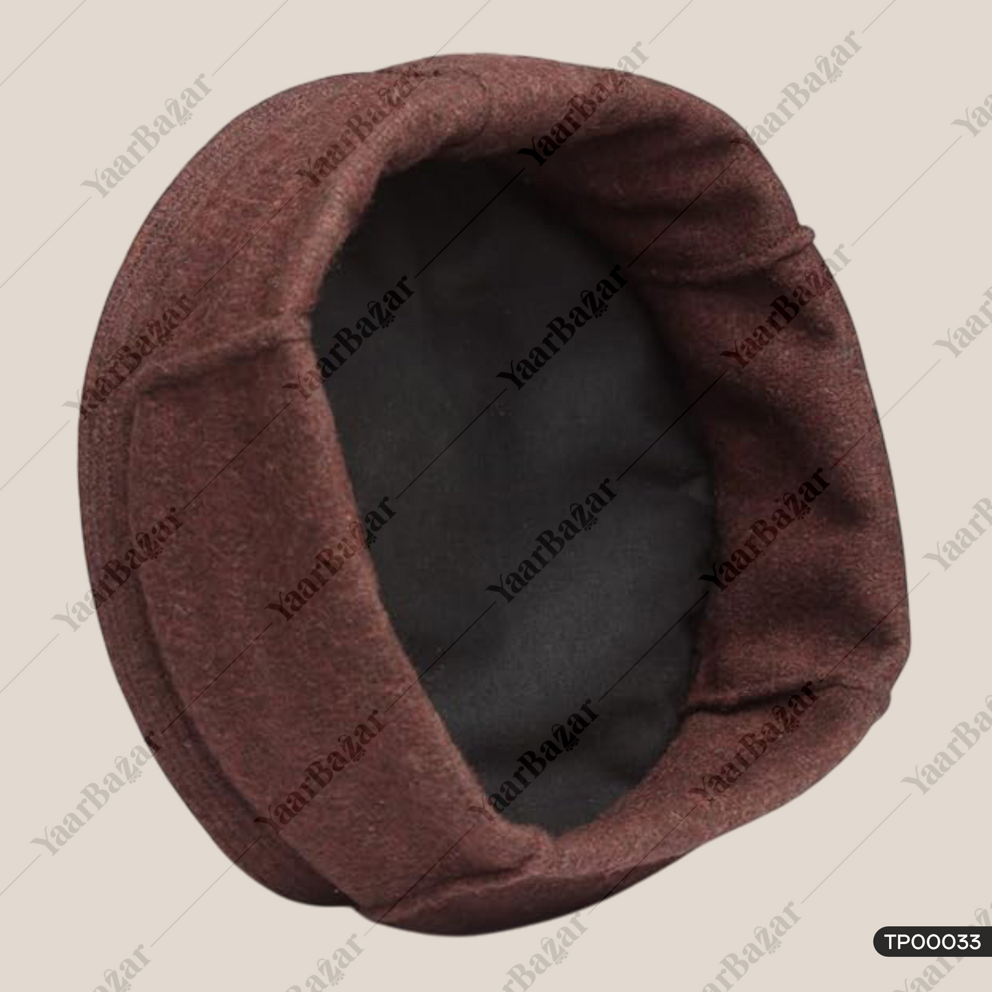 Afghani Woolen Pakol Cap | Winter Beanie Topi