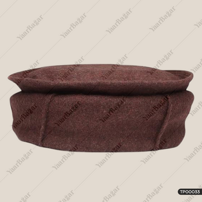 Afghani Woolen Pakol Cap | Winter Beanie Topi