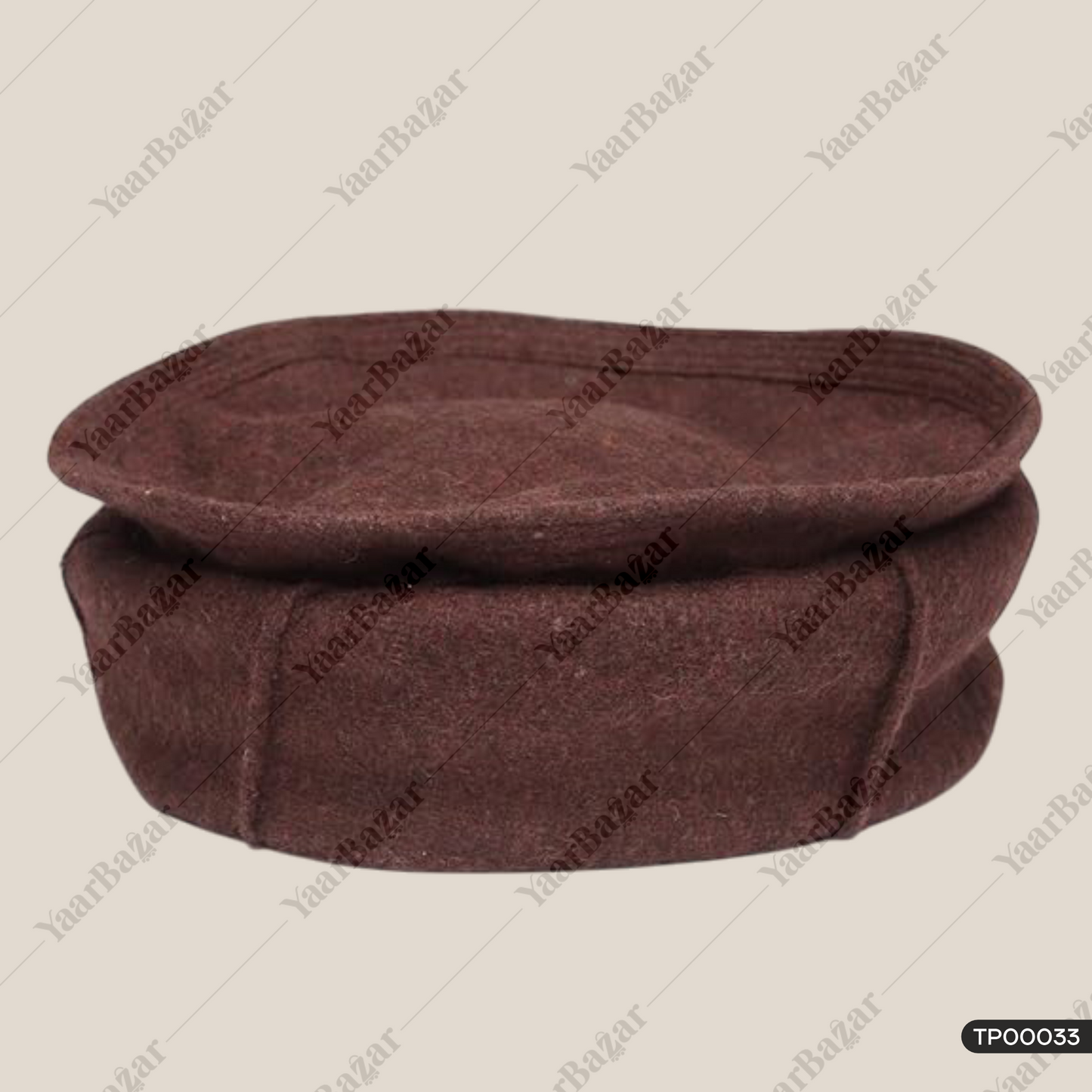 Afghani Woolen Pakol Cap | Winter Beanie Topi