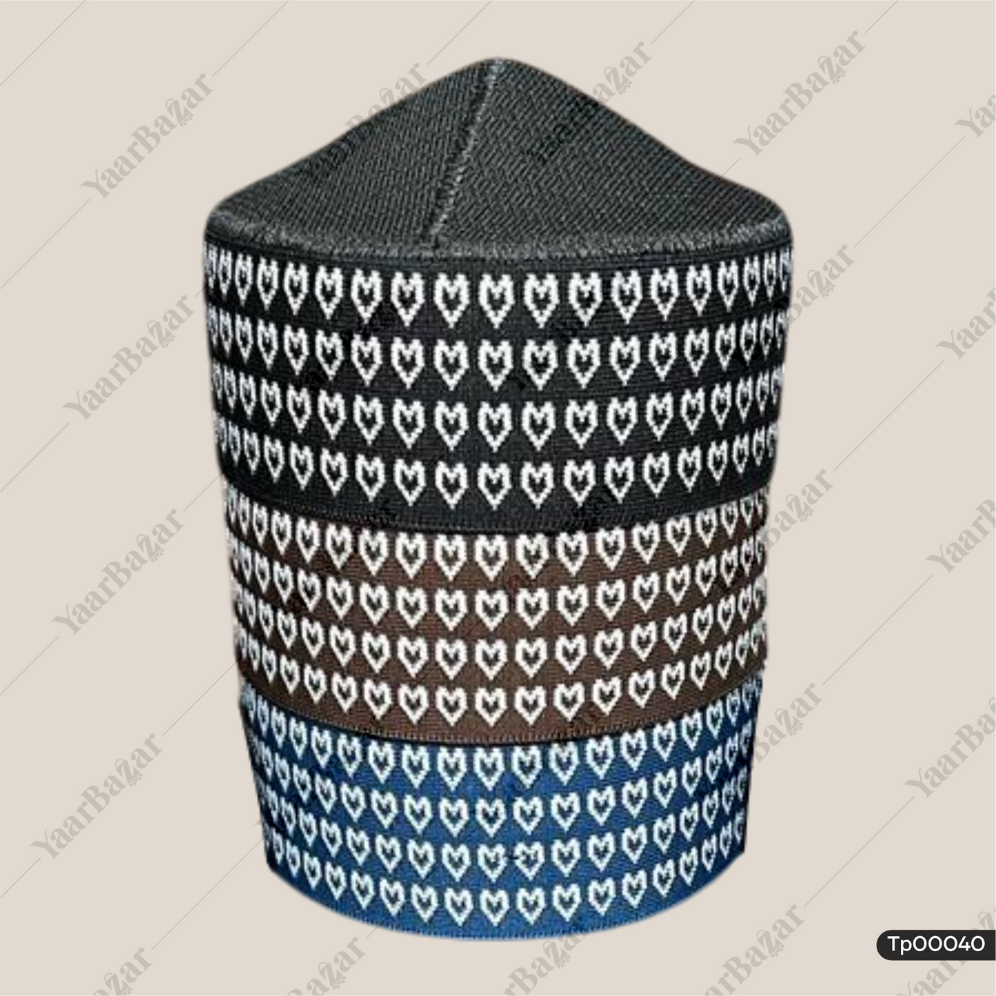 Mufti Woven Islamic Prayer Topi | Namaz Cap