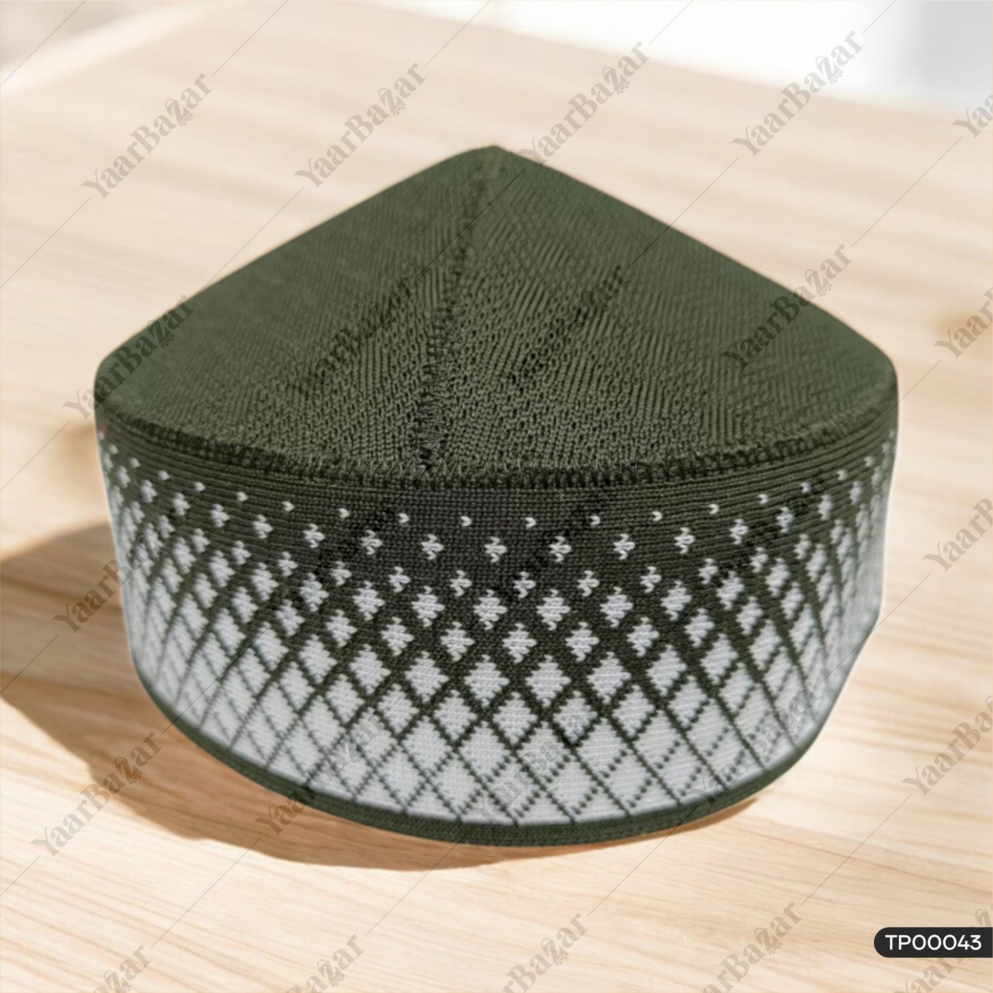 Polyester Mufti Islamic Topi | Muslim Prayer Cap