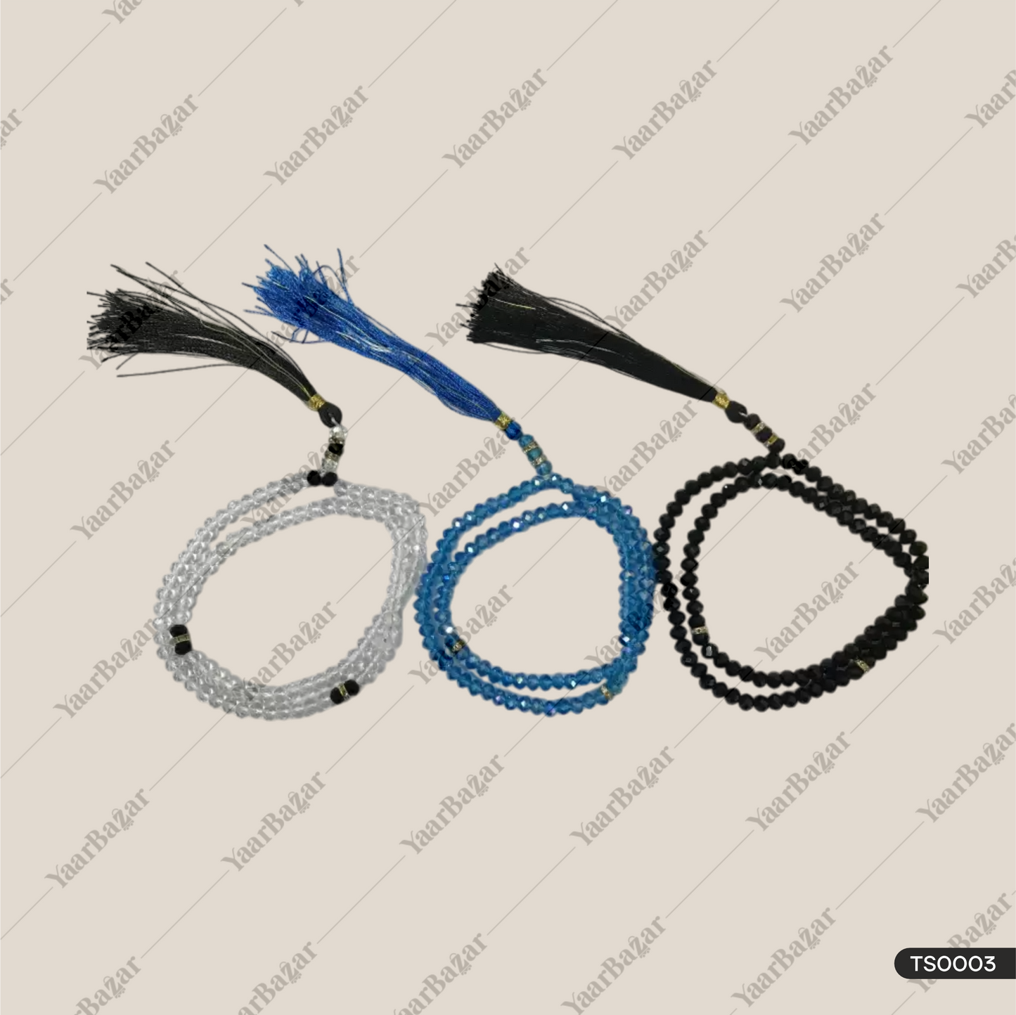 Islamic Salat Crystal 100 Beads Tasbeeh