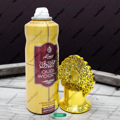 Oudi Woody Body Spray 200ML | Unisex Perfume by Almas
