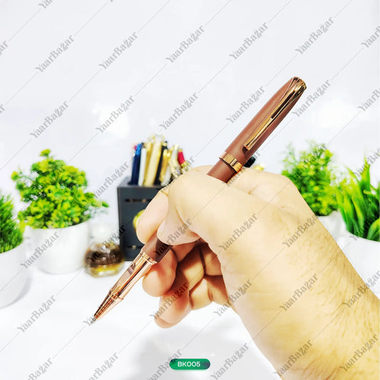 Mocha Luxe Pen | Rose Gold Pen