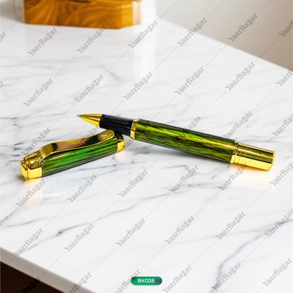 Zaitoon Executive Green Gold Pen