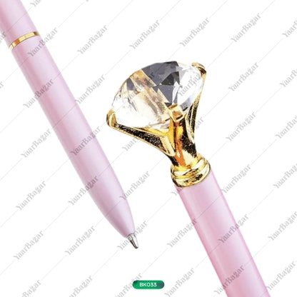 Elegant Crystal Single Ballpoint Pen