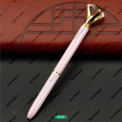 Elegant Crystal Single Ballpoint Pen