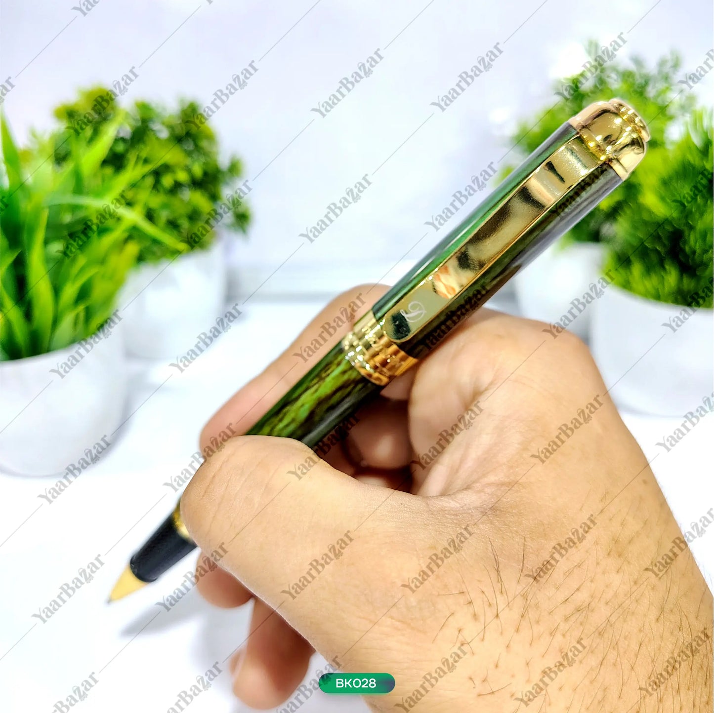 Zaitoon Executive Green Gold Pen