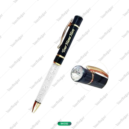 Elegant Crystal Single Ballpoint Pen