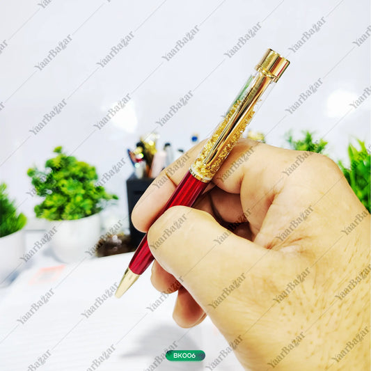 Gold Flake Crystal Pen